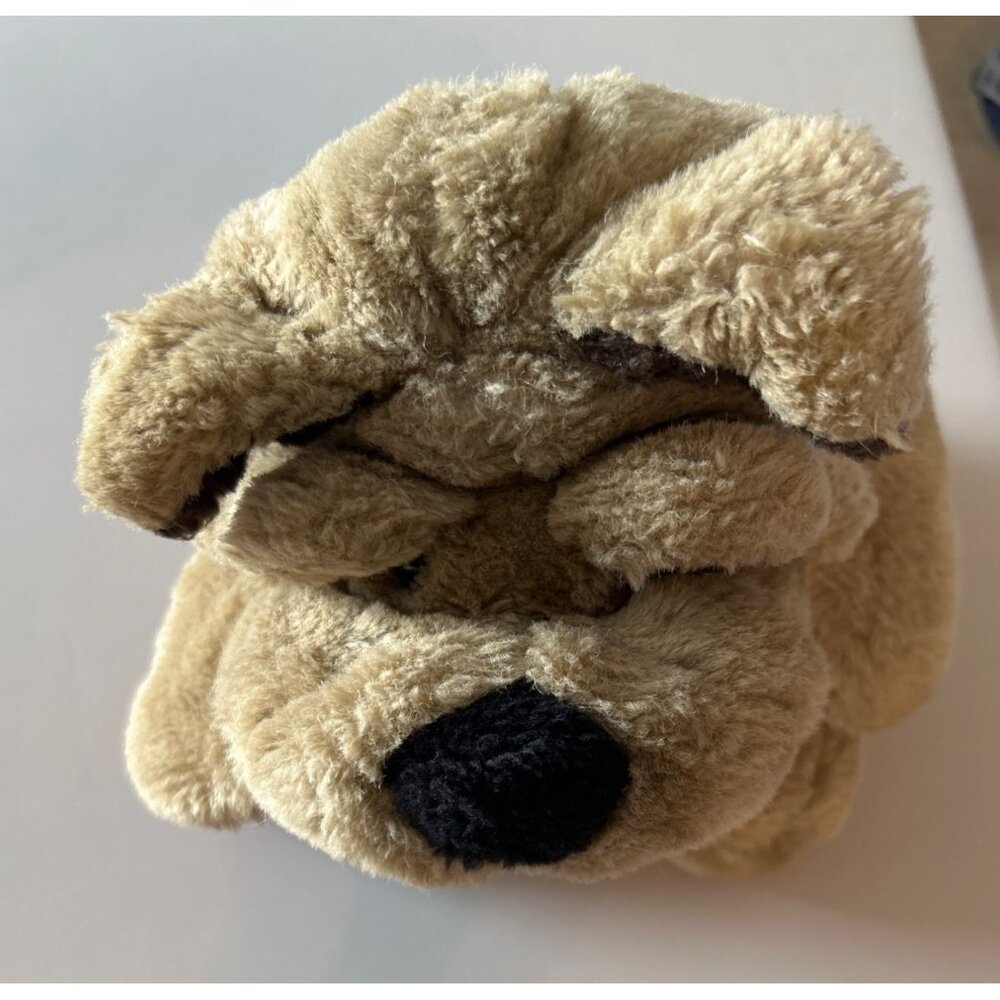 Cuddle Wit Brown Shar Pei Dog Vintage Plush Toy